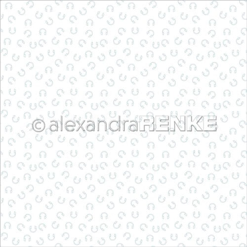 Alexandra Renke - Headphone Sample - Blue - 12 x 12"