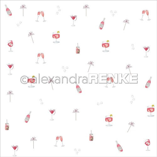 Alexandra Renke - Cocktails Collection - Pink Summer -  12 x 12"