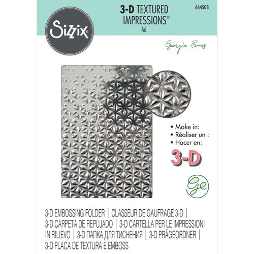 Sizzix - 3D Embossig Folder - Star Fall - A6
