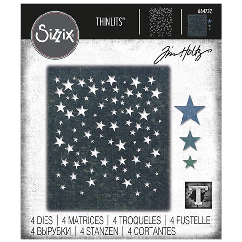 Sizzix - Tim Holtz Alterations - Thinlits - Falling Stars