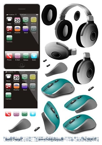 Barto Design - Utklippsark -  Phone