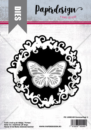 Papirdesign - Dies - Sommerfugl ramme