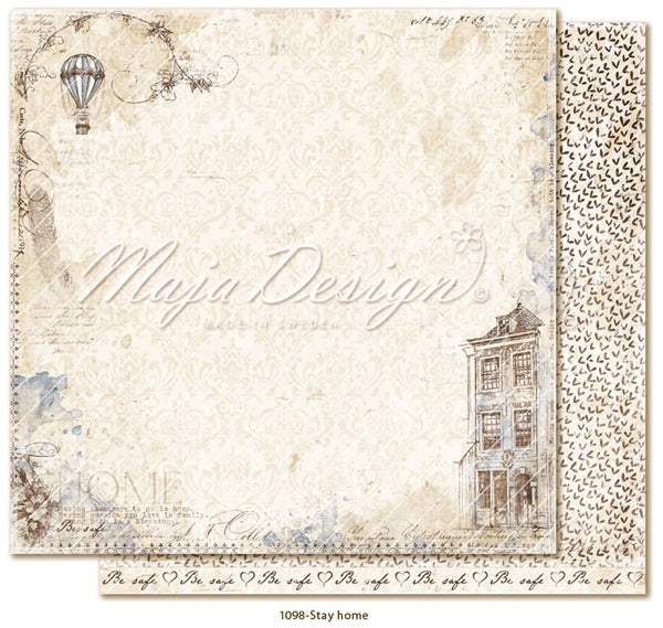 Maja Design - Miles Apart - Stay home  -   12 x 12" 