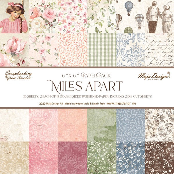 Maja Design - Miles Apart - Paper Pack -   6 x 6" 