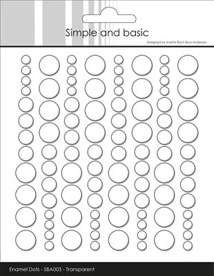 Simple and Basics - Enamel Dots - Clear Water (Transparent)