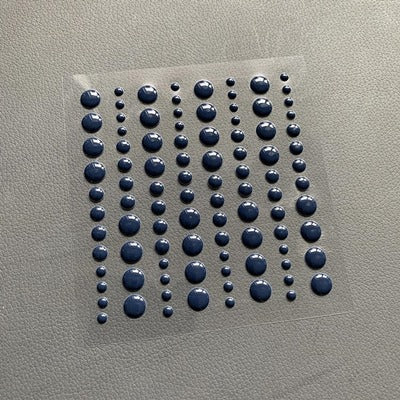 Simple and Basics - Enamel Dots - Dark Blue