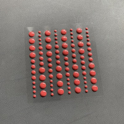 Simple and Basics - Enamel Dots - Chili Red