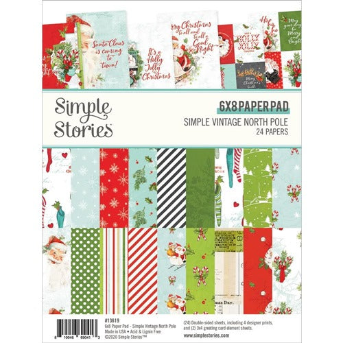 Simple Stories - Simple Vintage North Pole - Paper Pad   6x8"