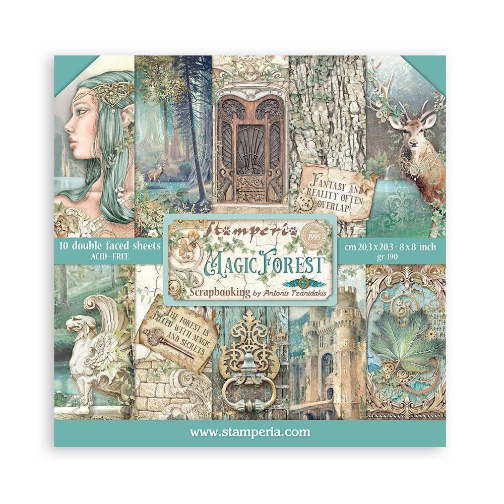 Stamperia  - Magic Forest - Paper Pad   8 x 8"