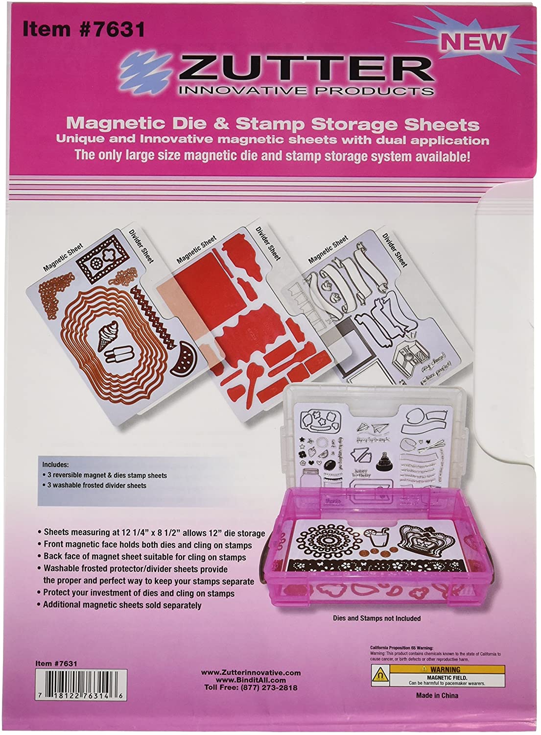 Zutter - Magnetic Die & Cling Stamp Sheets
