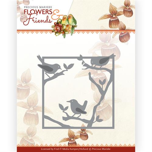 Precious Marieke - Flowers & Friends - Bird Frame