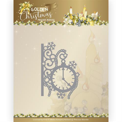 Precious Marieke -  Golden Christmas - Traditional Clock