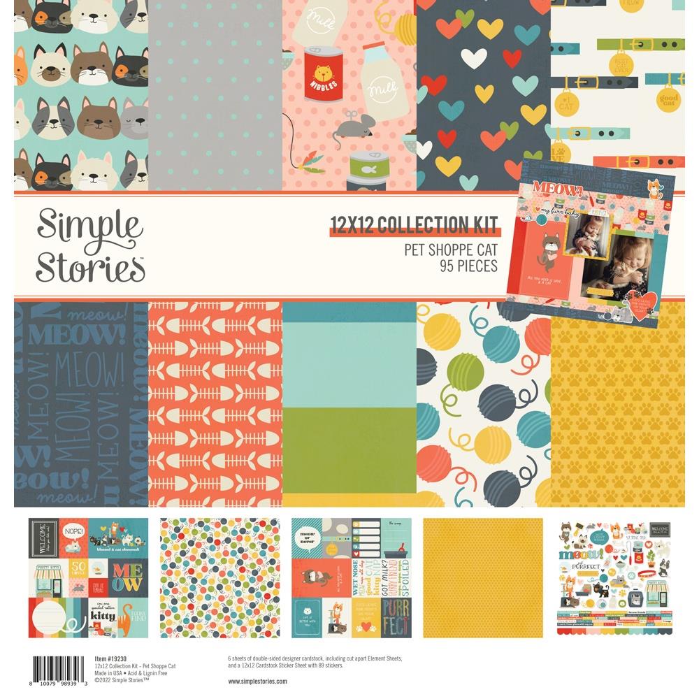 Simple Stories - Pet Shoppe Cat - Collection Kit  - 12 x 12"