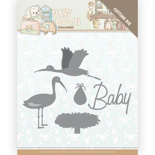 Yvonne Creations - Dies - New Born - Baby Stork