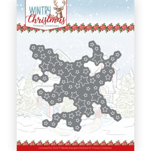 Yvonne Creations - Wintry Christmas - Dies - Cut out stars