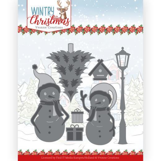 Yvonne Creations - Wintry Christmas - Dies - Snow Friends