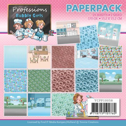 Yvonne Creations - Bubbly Girls - Professions  - 6x6" Paper Pad