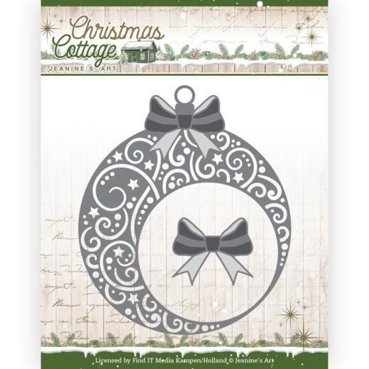 Jeanine Art - Dies - Christmas Cottage - Christmas swirls bauble