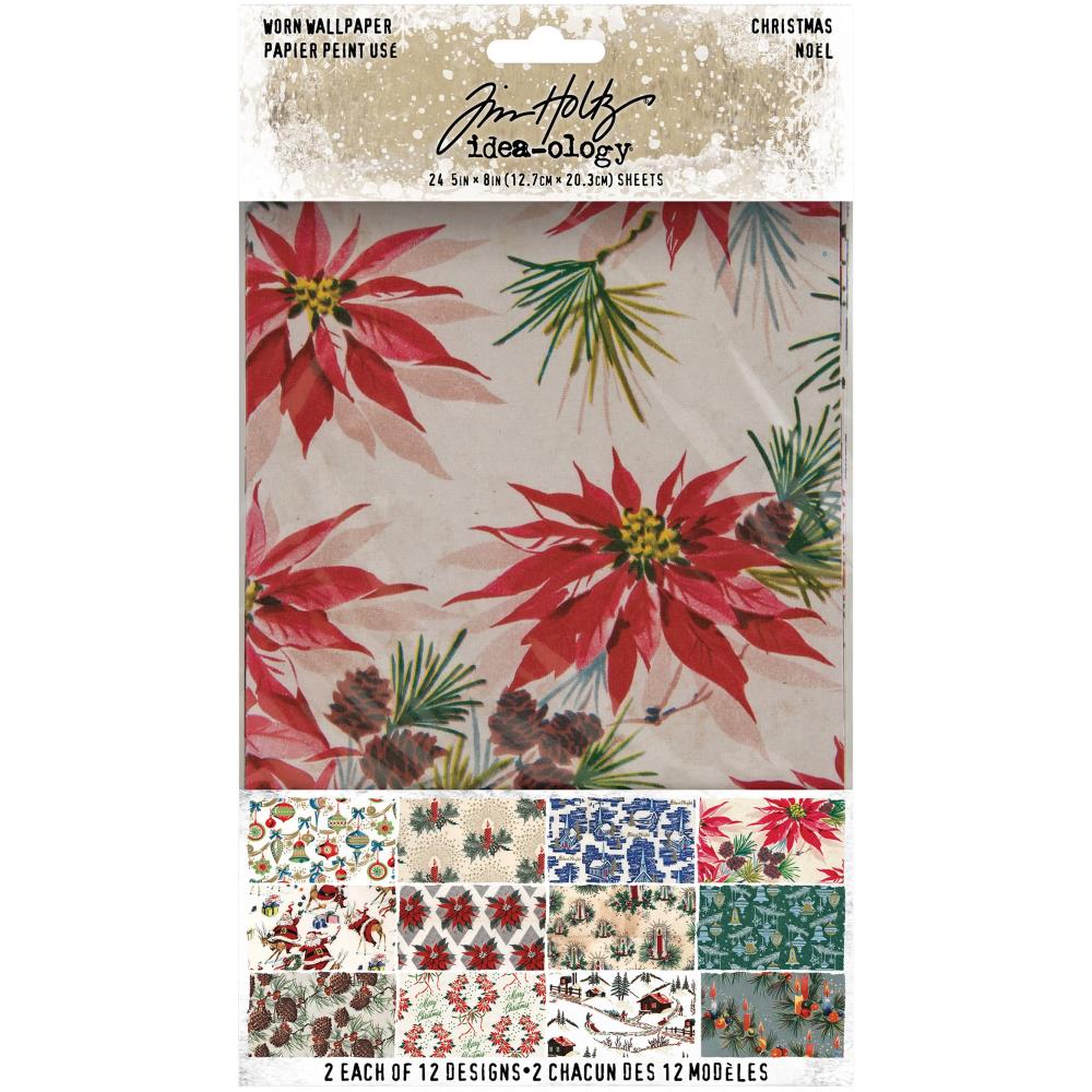 Tim Holtz - Idea-Ology - Christmas 2020 -  Worn Wallpaper