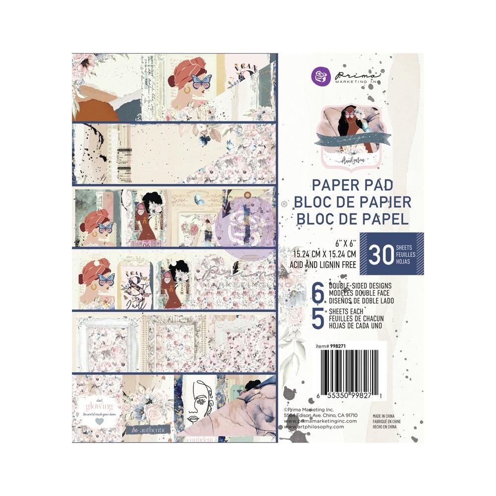 Prima - Indigo - Paper Pad    6 x 6"