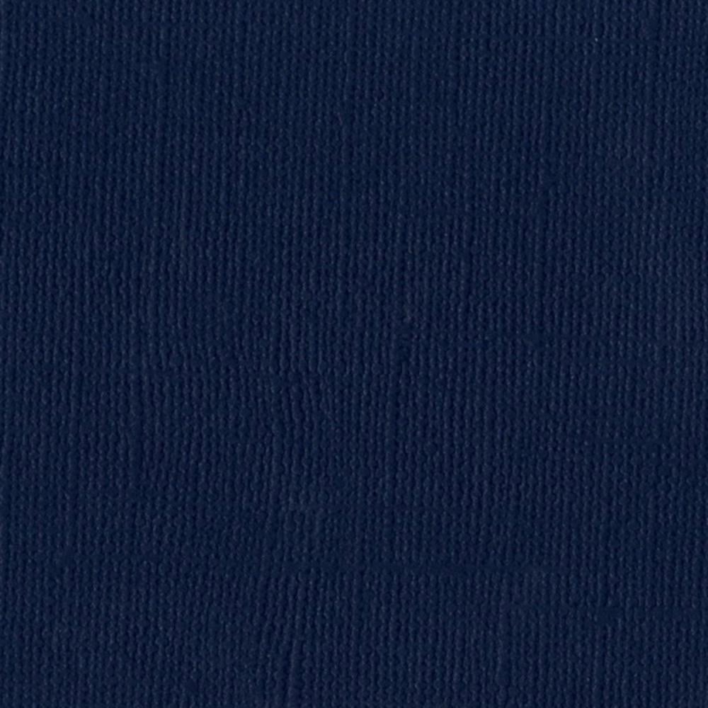 Bazzill Canvas 12 x 12 Admiral mørkblå kartong