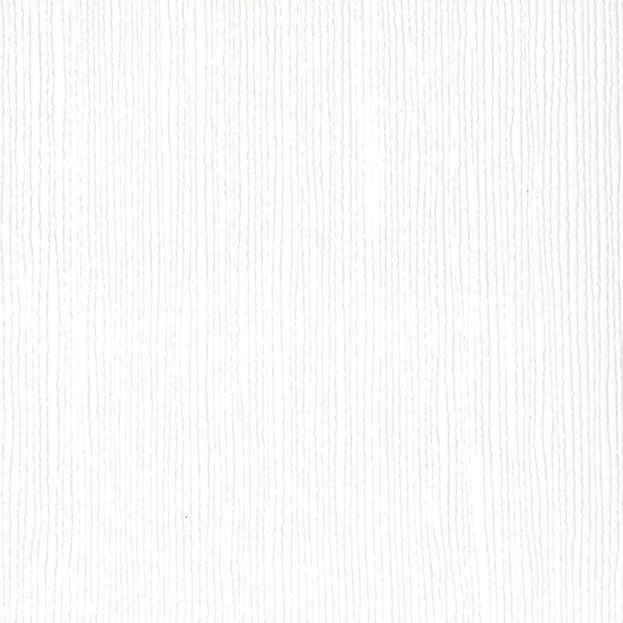 Bazzill - Grass Cloth - Avalanche 12x12" hvit kartong