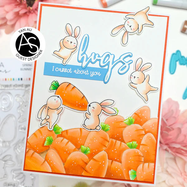 Alex Syberia Designs - Clear stamps - Spring bunnies