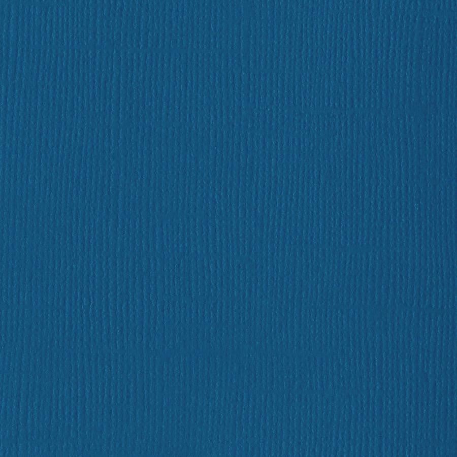 Bazzill Raw Silk 12 x 12 Bazzill Blue blå kartong