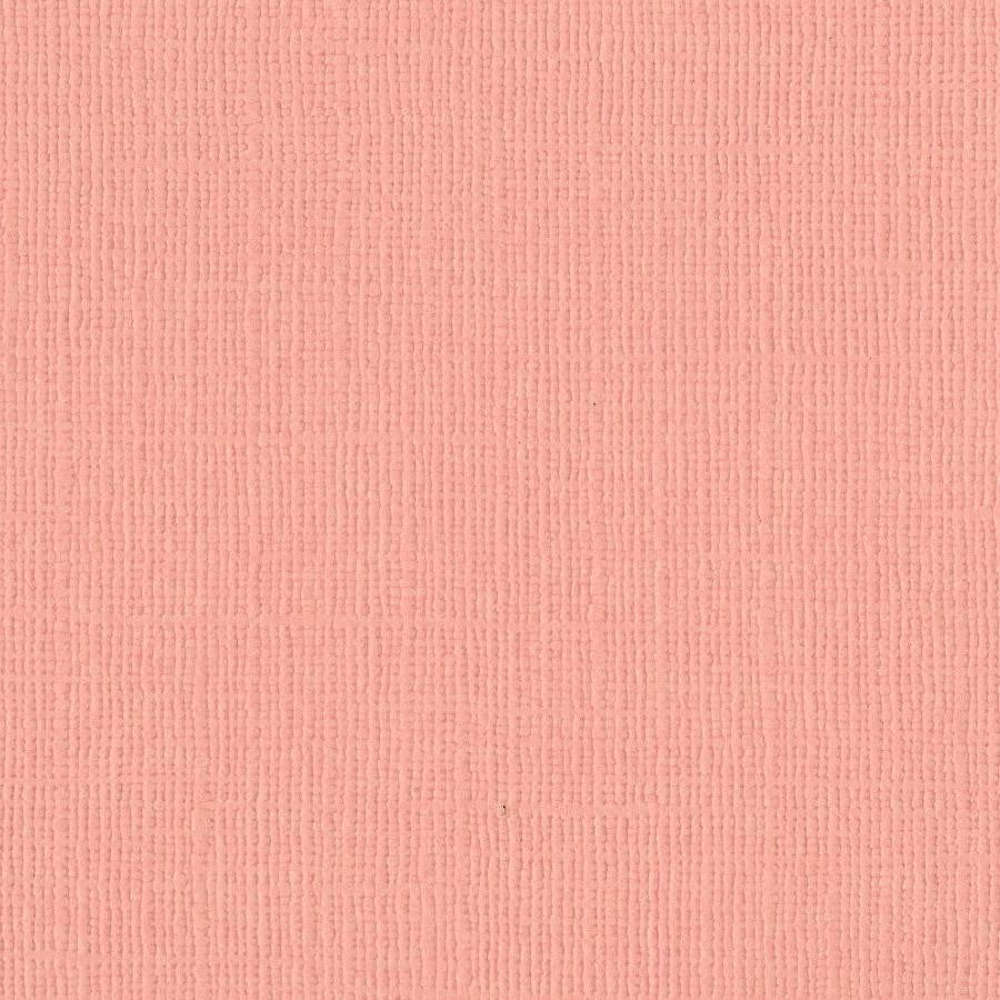 Bazzill Canvas 12 x 12 Blossom rosa kartong