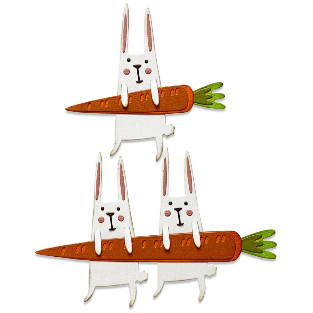 Sizzix - Tim Holtz Alterations - Thinlits - Carrot Bunny