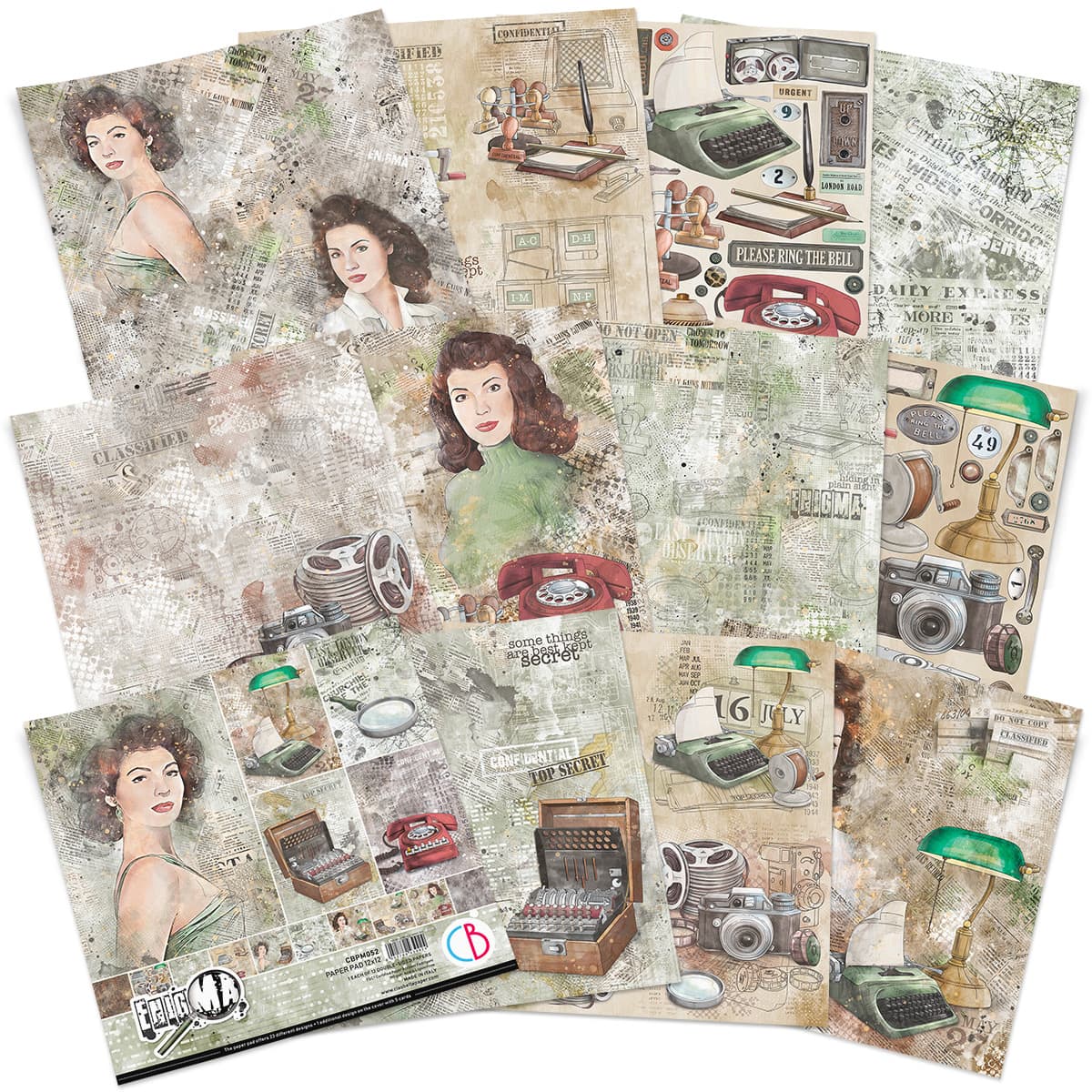 Ciao Bella - Enigma - Paper Pack  (12 ark)  12 x 12"