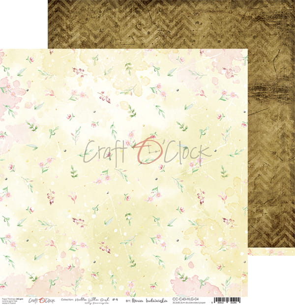 Craft O'Clock - Hello little girl - Paper Pack -  6 x 6"