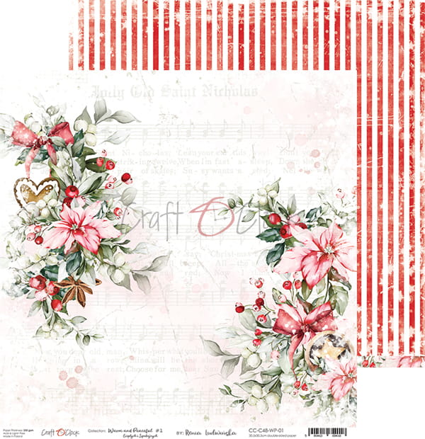 Craft O'Clock - Warm and Peaceful - Paper Pack -  12 x 12"
