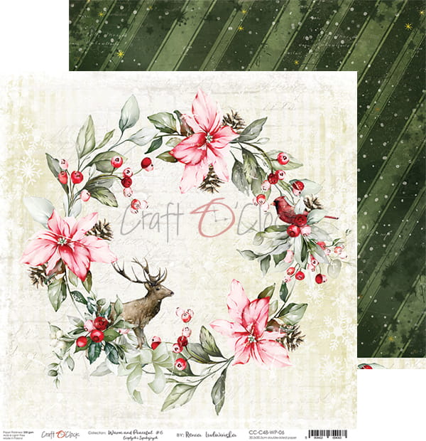 Craft O'Clock - Warm and Peaceful  - Paper Pack -  6 x 6"