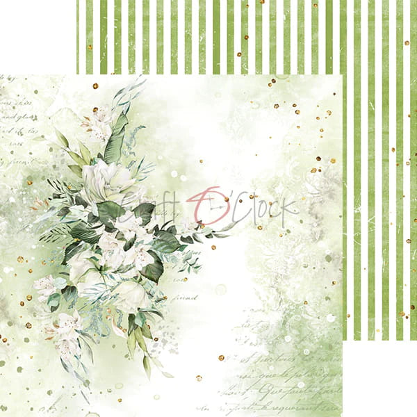 Craft O'Clock - Greenery invitation - Paper Pack -  12 x 12"