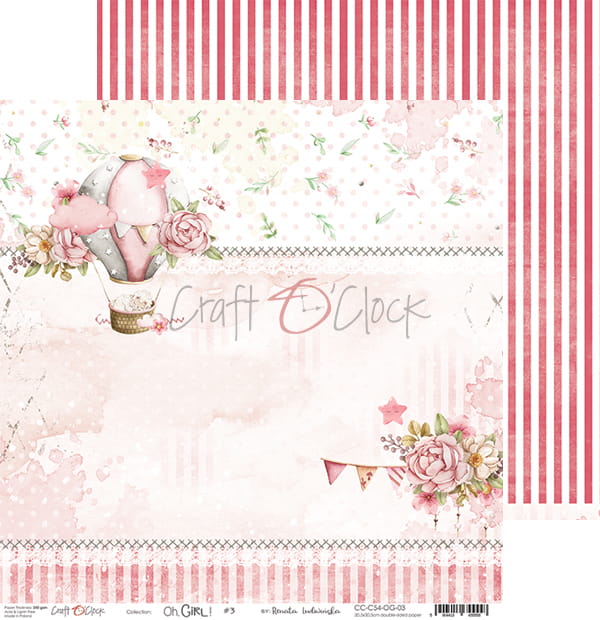 Craft O'Clock - Oh, Girl!  - Paper Pack -  12 x 12"