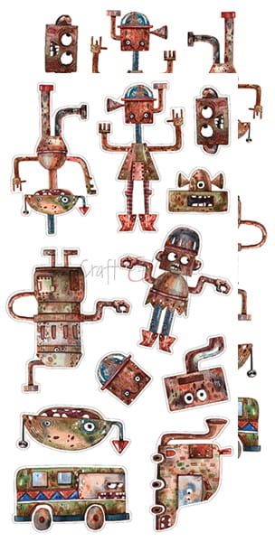 Craft O'Clock - Robots Adventure  - Extras Set 2
