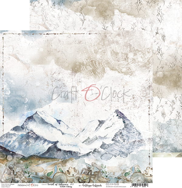 Craft O'Clock - Trail of silence  - Paper Pack -  12 x 12"