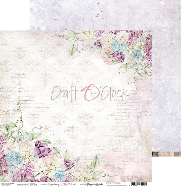 Craft O'Clock - Spring charm - Paper Pack -  12 x 12"