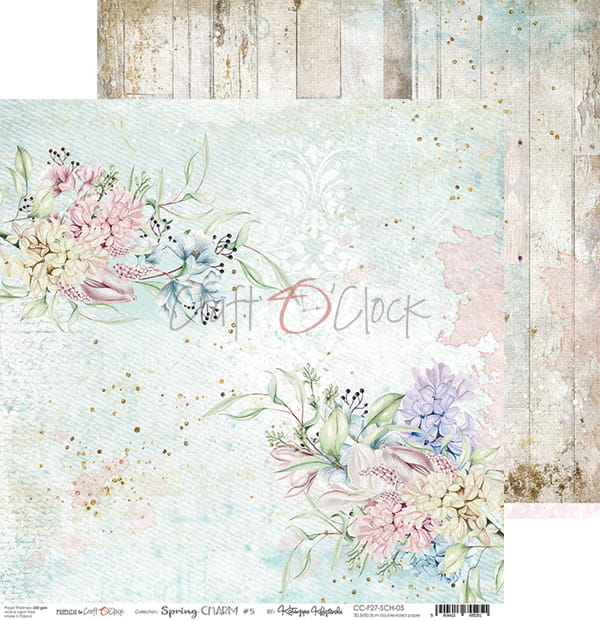 Craft O'Clock - Spring charm - Paper Pack -  6 x 6"