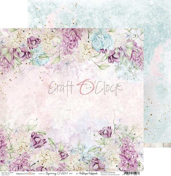 Craft O'Clock - Spring charm - Paper Pack -  8 x 8"