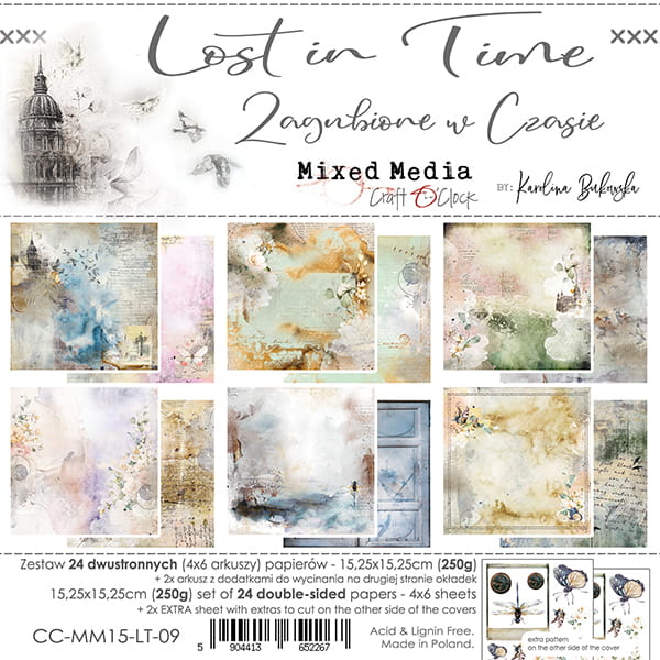 Craft O'Clock - Lost in Time  - Paper Pack -  6 x 6"