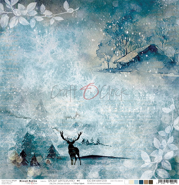 Craft O'Clock - Snowy Winterland - 01 -  12 x 12"