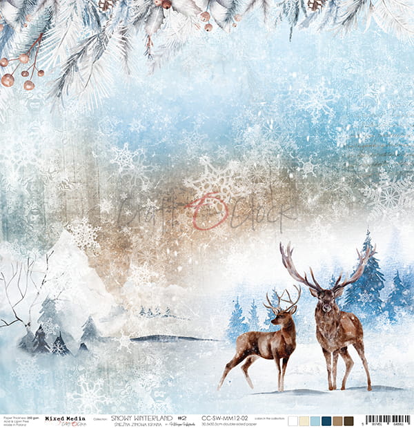 Craft O'Clock - Snowy Winterland - 02 -  12 x 12"
