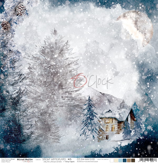 Craft O'Clock - Snowy Winterland - 03 -  12 x 12"