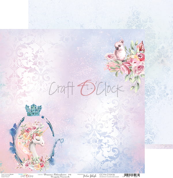 Craft O'Clock - Princess Adventures  - Paper Pack -  12 x 12"