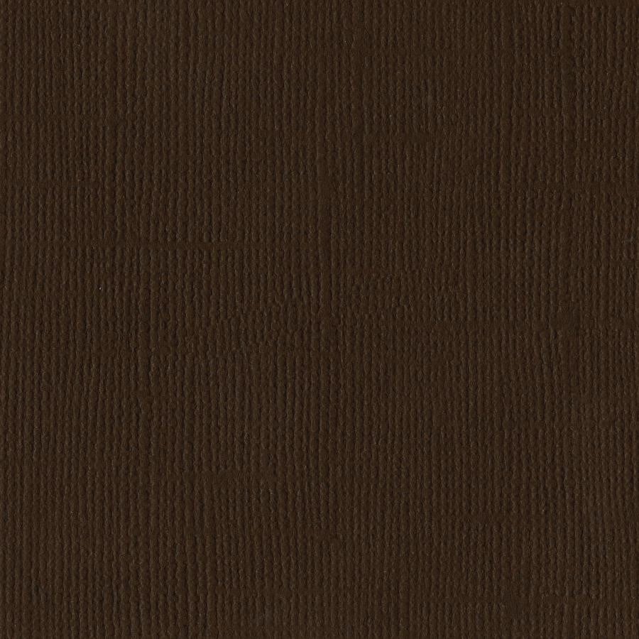 Bazzill - Canvas - Chocolate 12x12" brun kartong