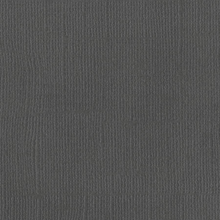Bazzill - Canvas - Cinder 12x12" grå kartong