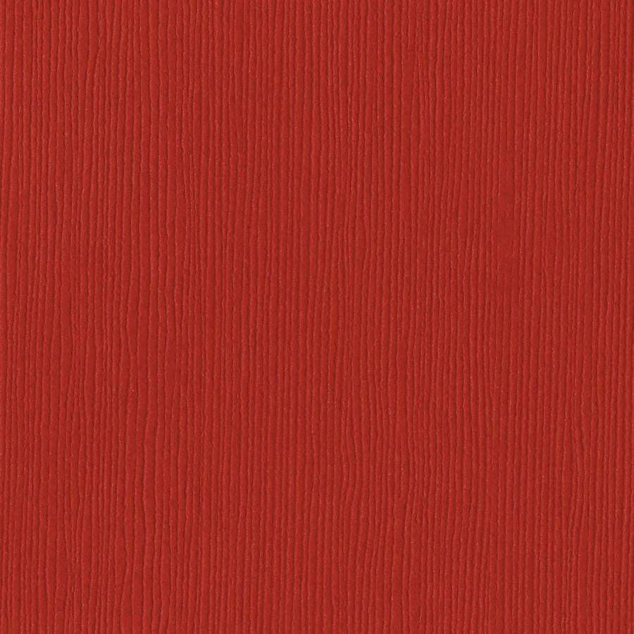 Bazzill - Grass Cloth - Classic Red 12 x 12" rød kartong