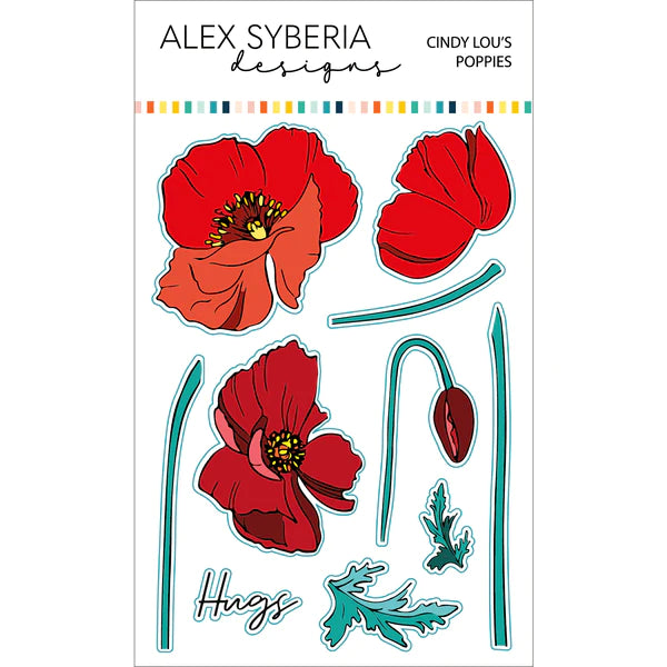 Alex Syberia Designs - Dies - Cindy Lou's Poppies